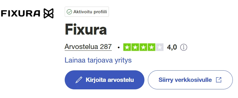 Fixura arvostelu