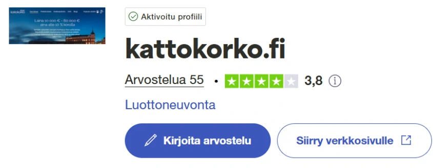 Kattokorko arvostelu