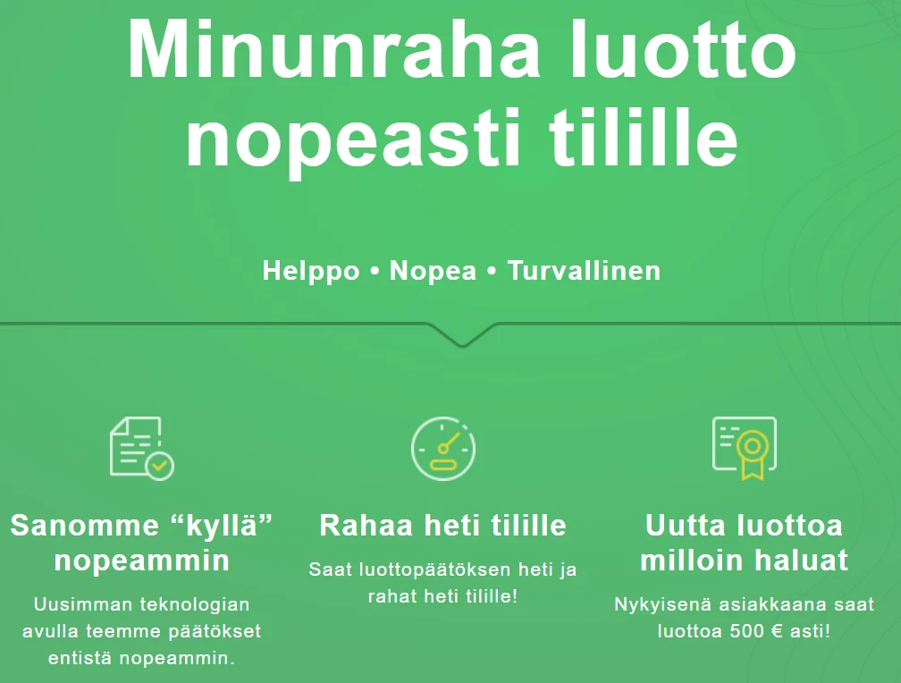 Minunraha.fi luotettavuus