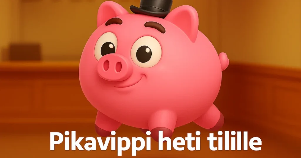 Pikavippi heti tilille
