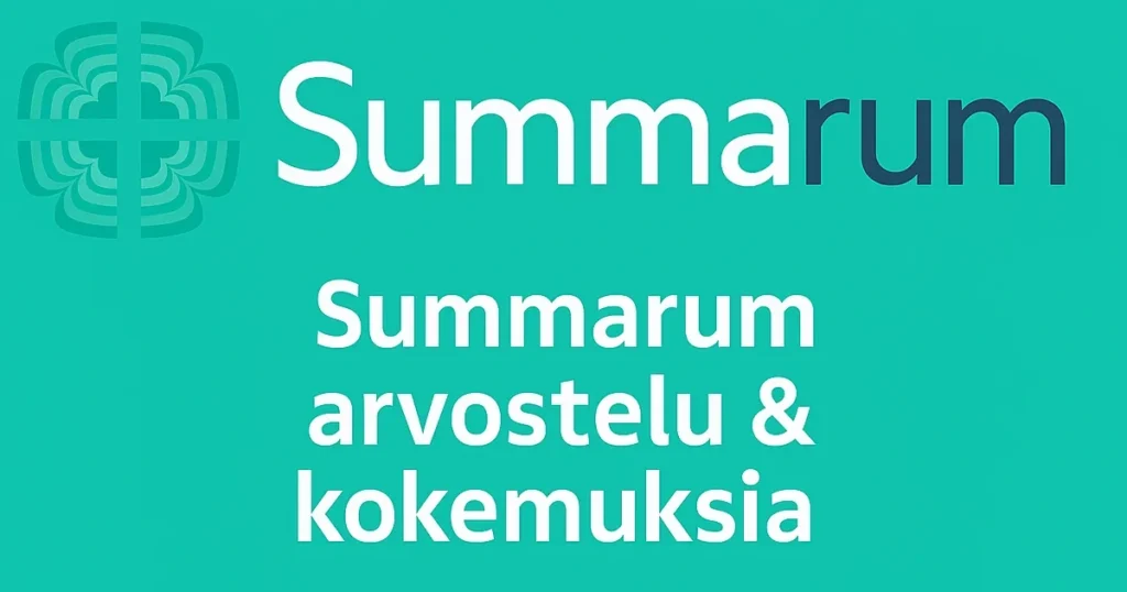 Summarum kokemuksia arvostelu