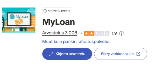 MyLoan arvostelut