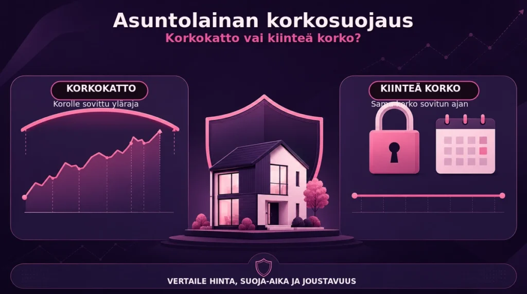 Asuntolainan korkosuojaus vertailu