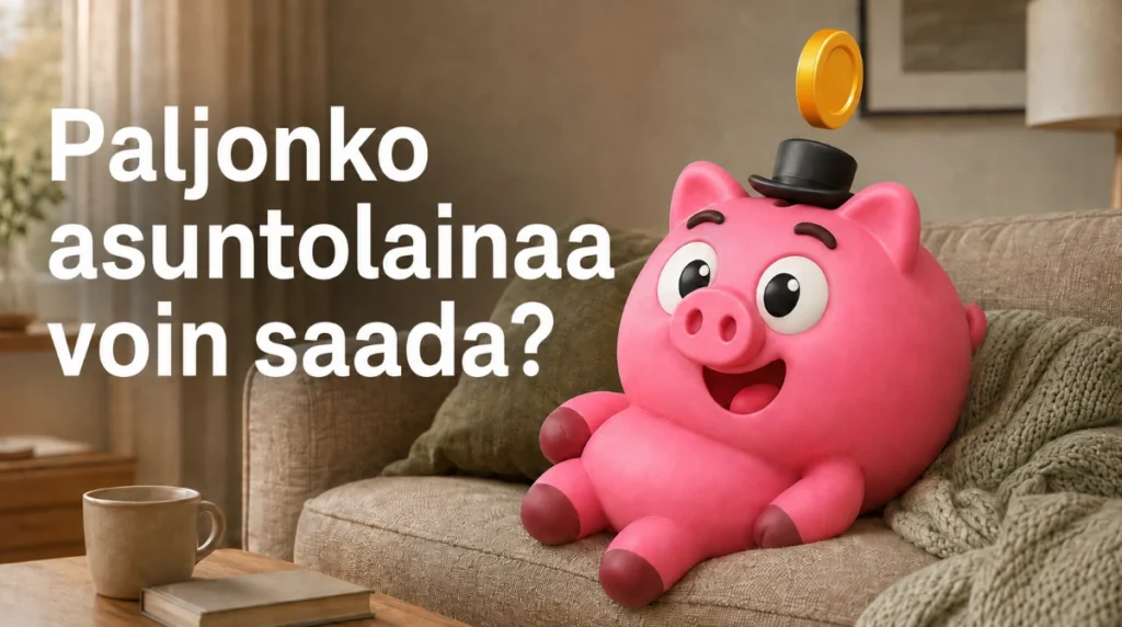 Paljonko asuntolainaa voin saada